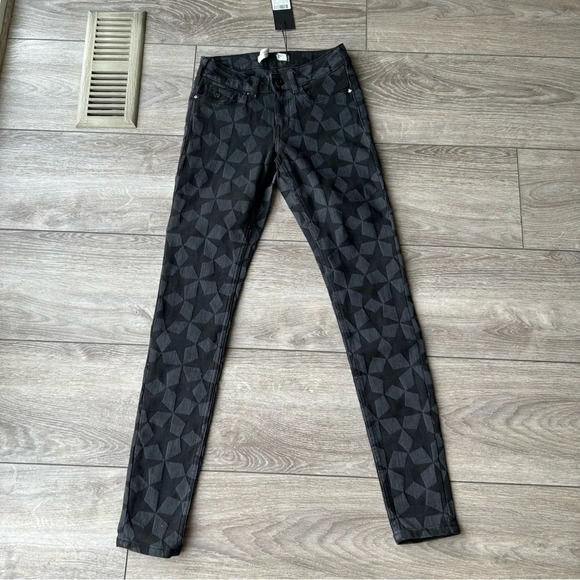 NWT SCOTCH & SODA La Bohemienne Mid Rise Skinny Star Pattern Jeans - Picture 2 of 16